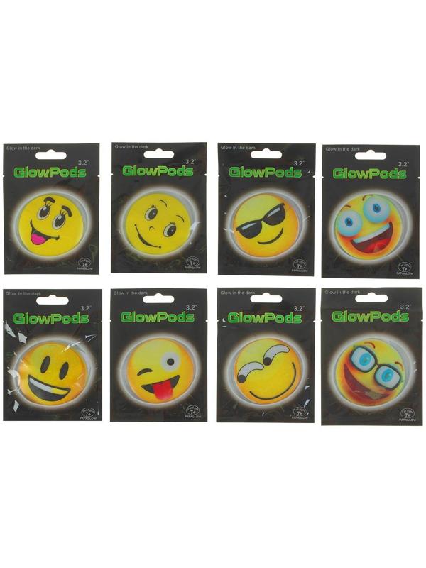 Неоновая наклейка «Рожицы», виды МИКС