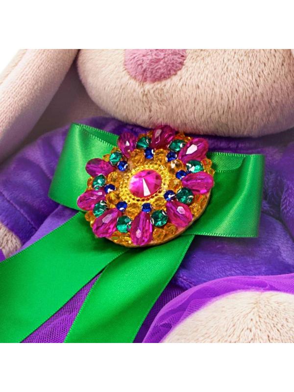 Мягкая игрушка «Зайка Ми Пурпурный александрит», 18 см