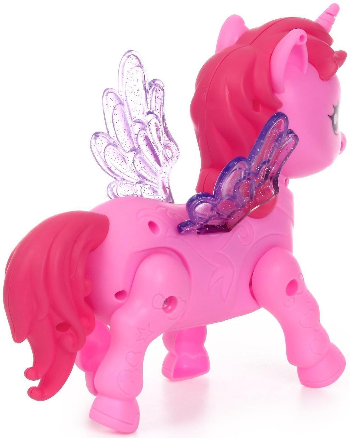Музыкальная игрушка «Радужная пони» ходит, свет, звук, МИКС