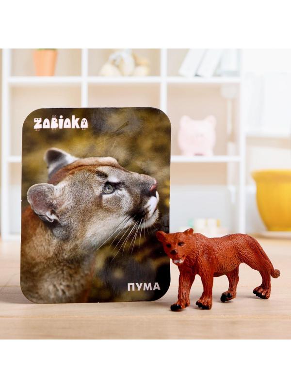 Фигурка «Пума», с обучающей карточкой