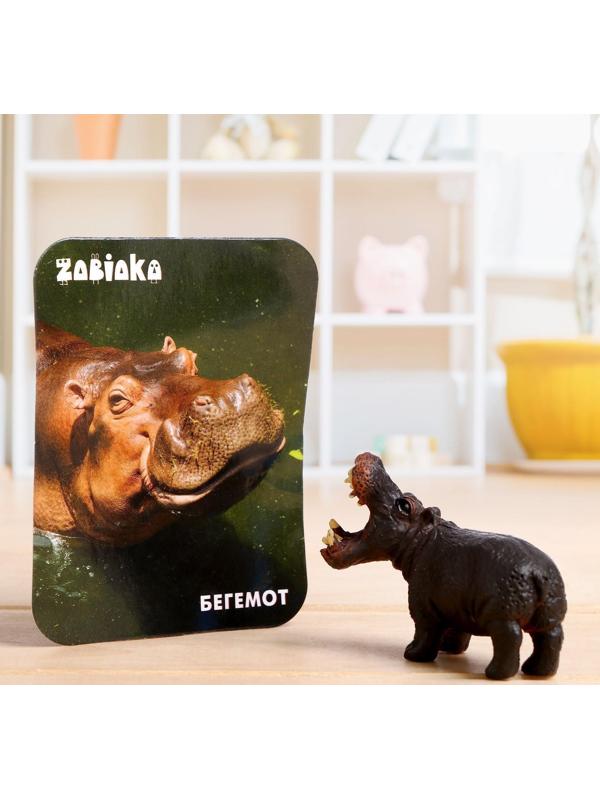 Фигурка «Бегемот» с обучающей карточкой