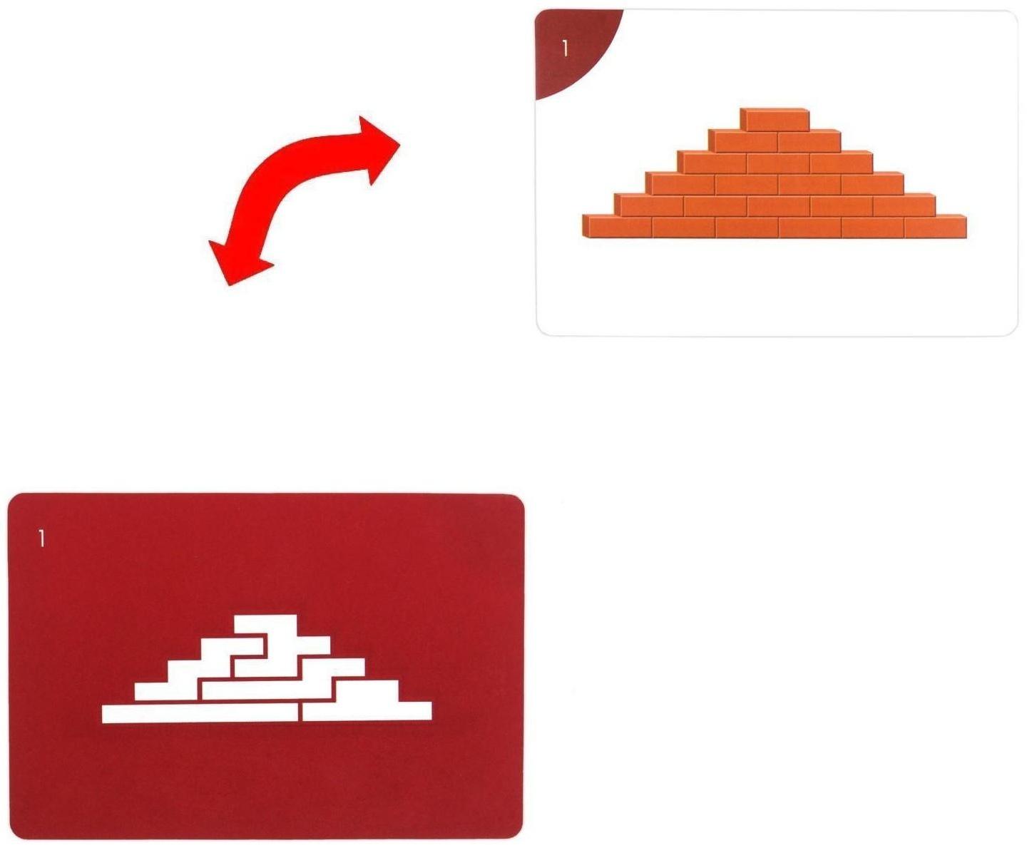 Игра головоломка «Красная стена», 5 объемных деталей