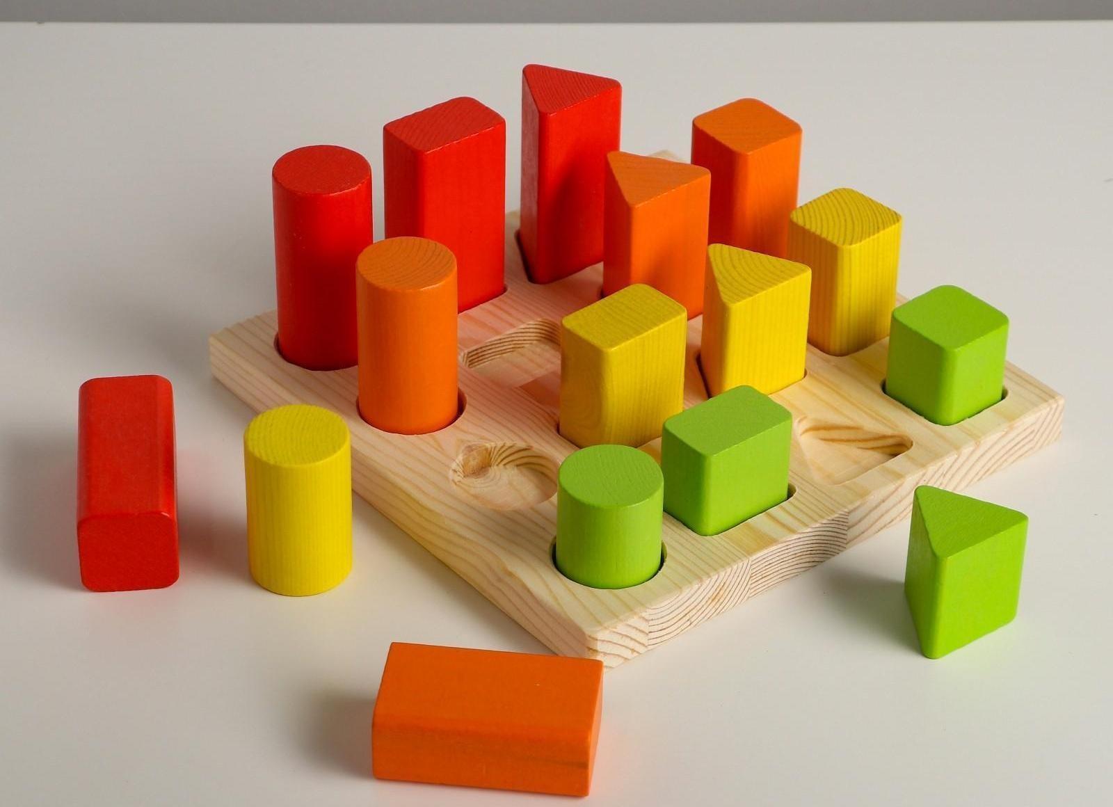 Логический игровой набор «Сортер-вкладыш. Геометрия» 17 деталей