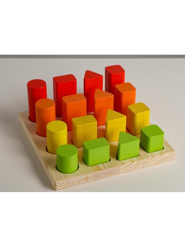 Логический игровой набор «Сортер-вкладыш. Геометрия» 17 деталей