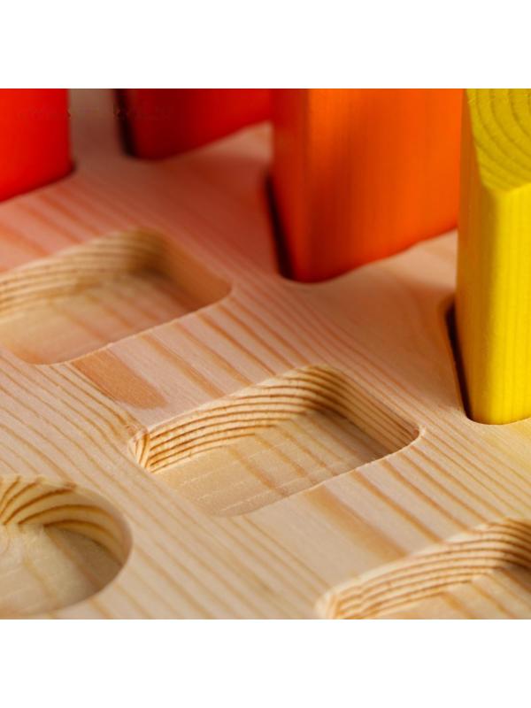 Логический игровой набор «Сортер-вкладыш. Геометрия» 17 деталей