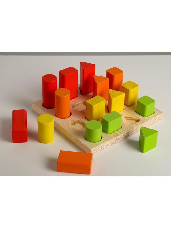 Логический игровой набор «Сортер-вкладыш. Геометрия» 17 деталей