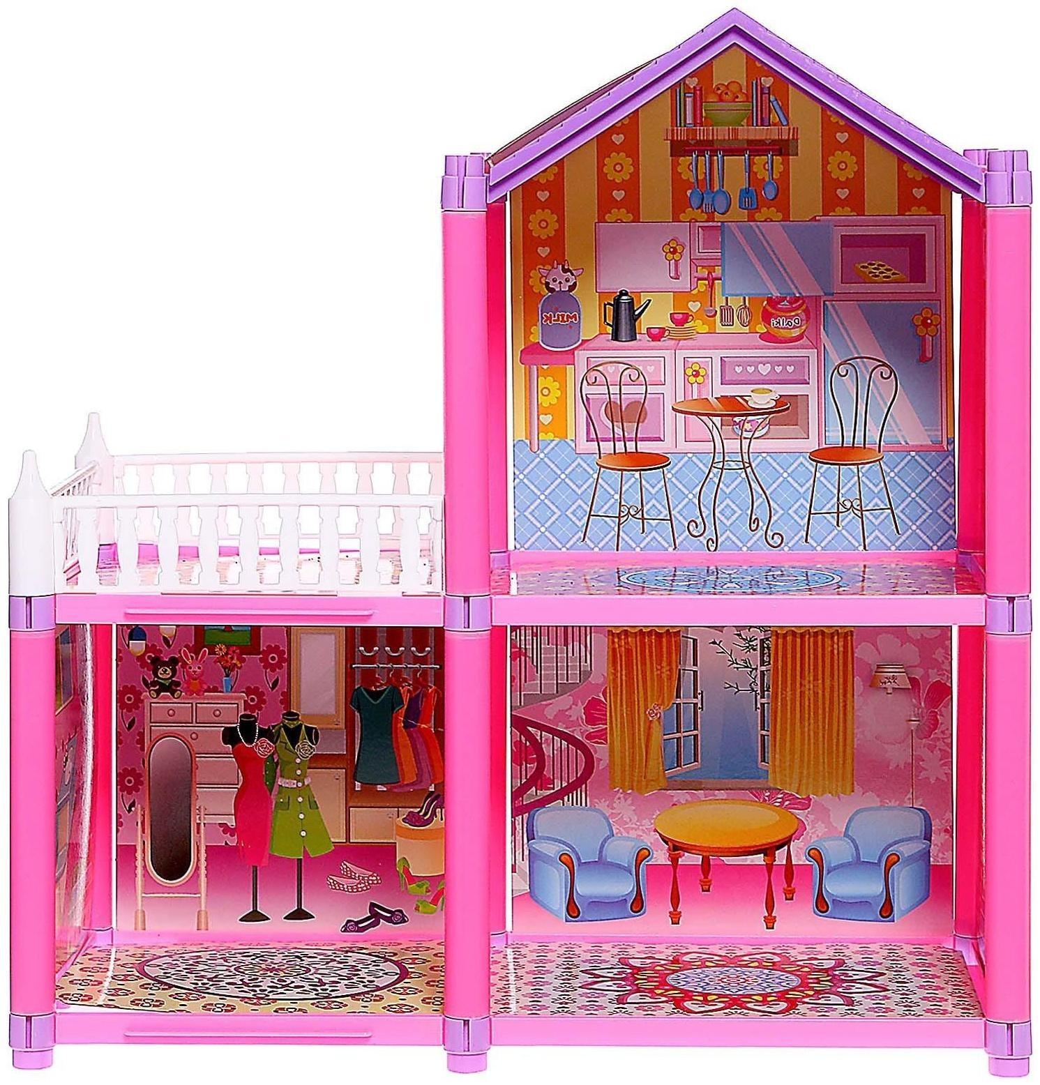 Дом для кукол «Коттедж» с куклами и аксессуарами
