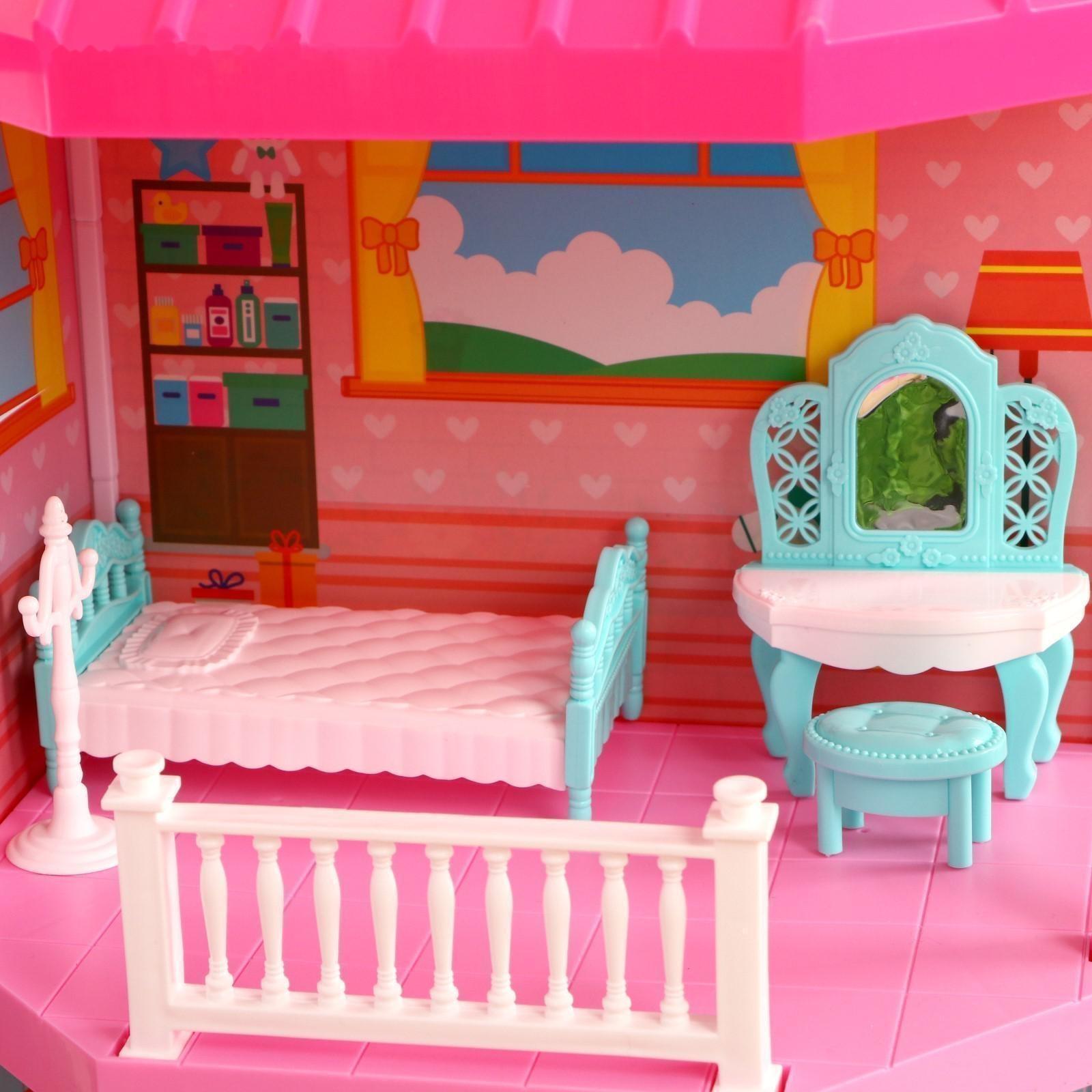 Дом для кукол «Лейнхаус» с куклами, с аксессуарами, 556-3