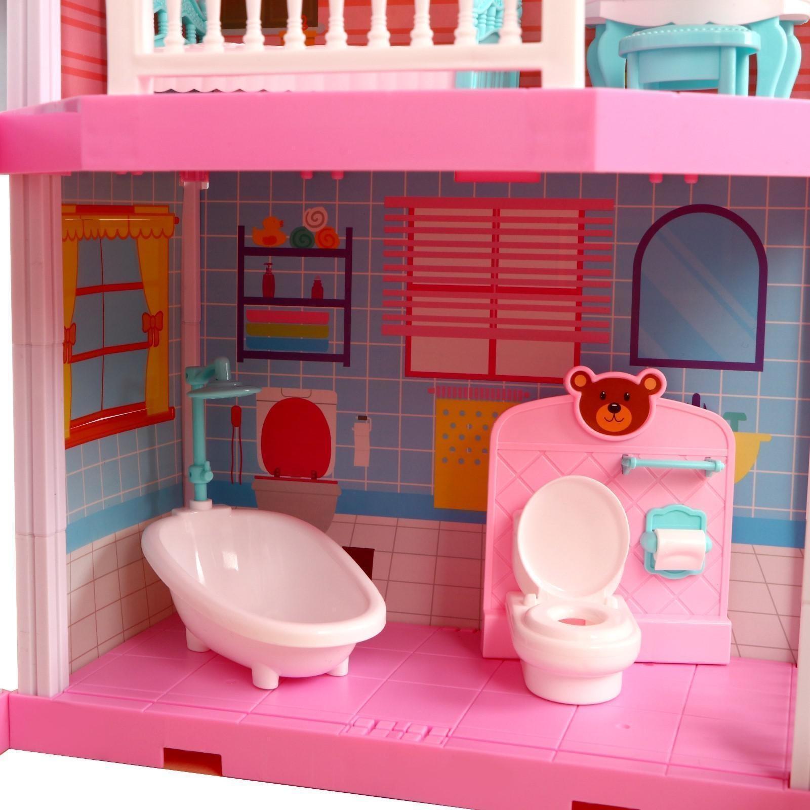 Дом для кукол «Лейнхаус» с куклами, с аксессуарами, 556-3