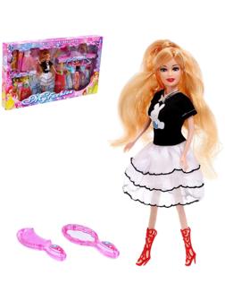 Кукла-модель «Оля» с набором платьев и аксессуарами, МИКС