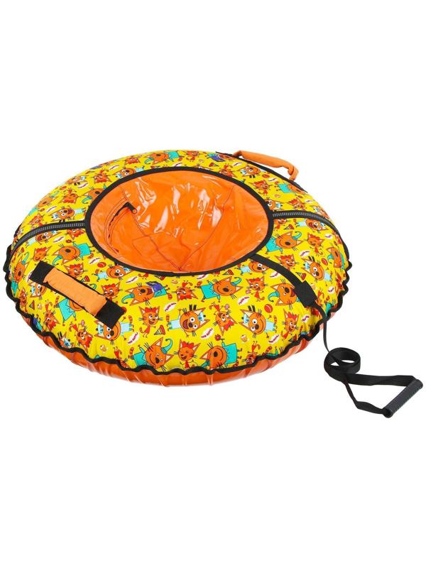 Тюбинг-ватрушка «Три кота», ТБ2-70/ТК, диаметр чехла 75 см, тент/оксфорд