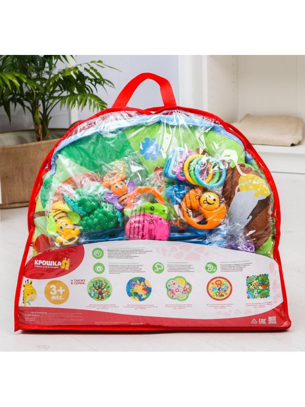 Игровой развивающий центр «Кто живет в лесу», с ковриком и погремушками