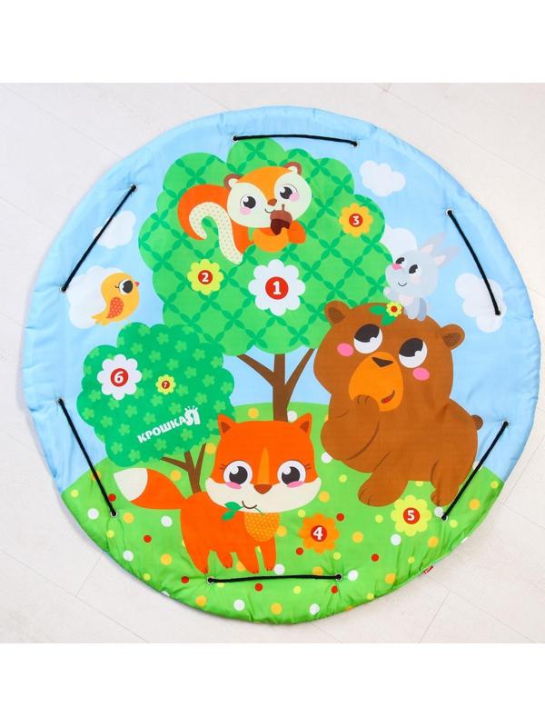 Игровой развивающий центр «Кто живет в лесу», с ковриком и погремушками