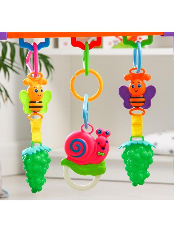 Игровой развивающий центр «Кто живет в лесу», с ковриком и погремушками