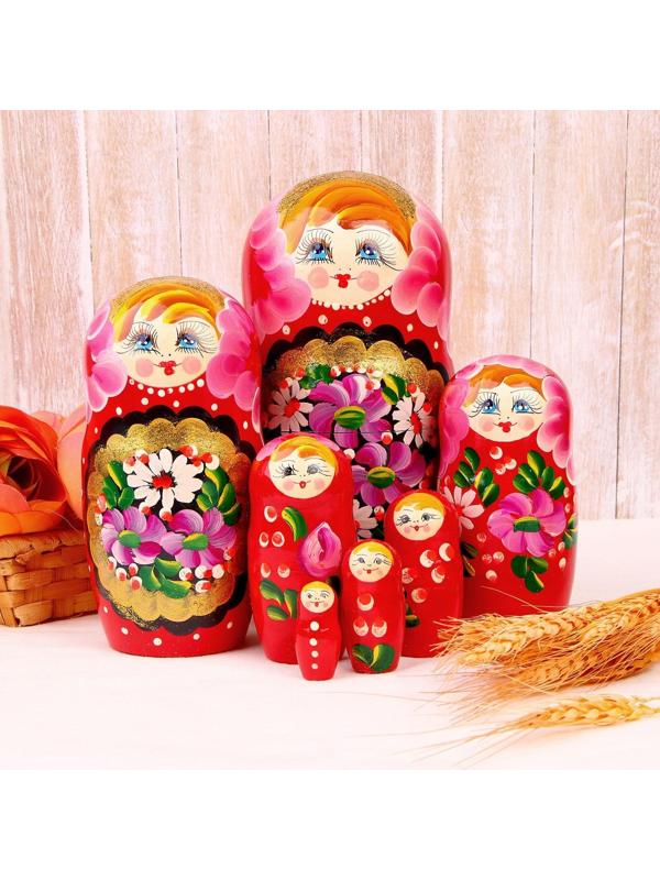 Матрёшка 7 в 1, расписная, цвета МИКС