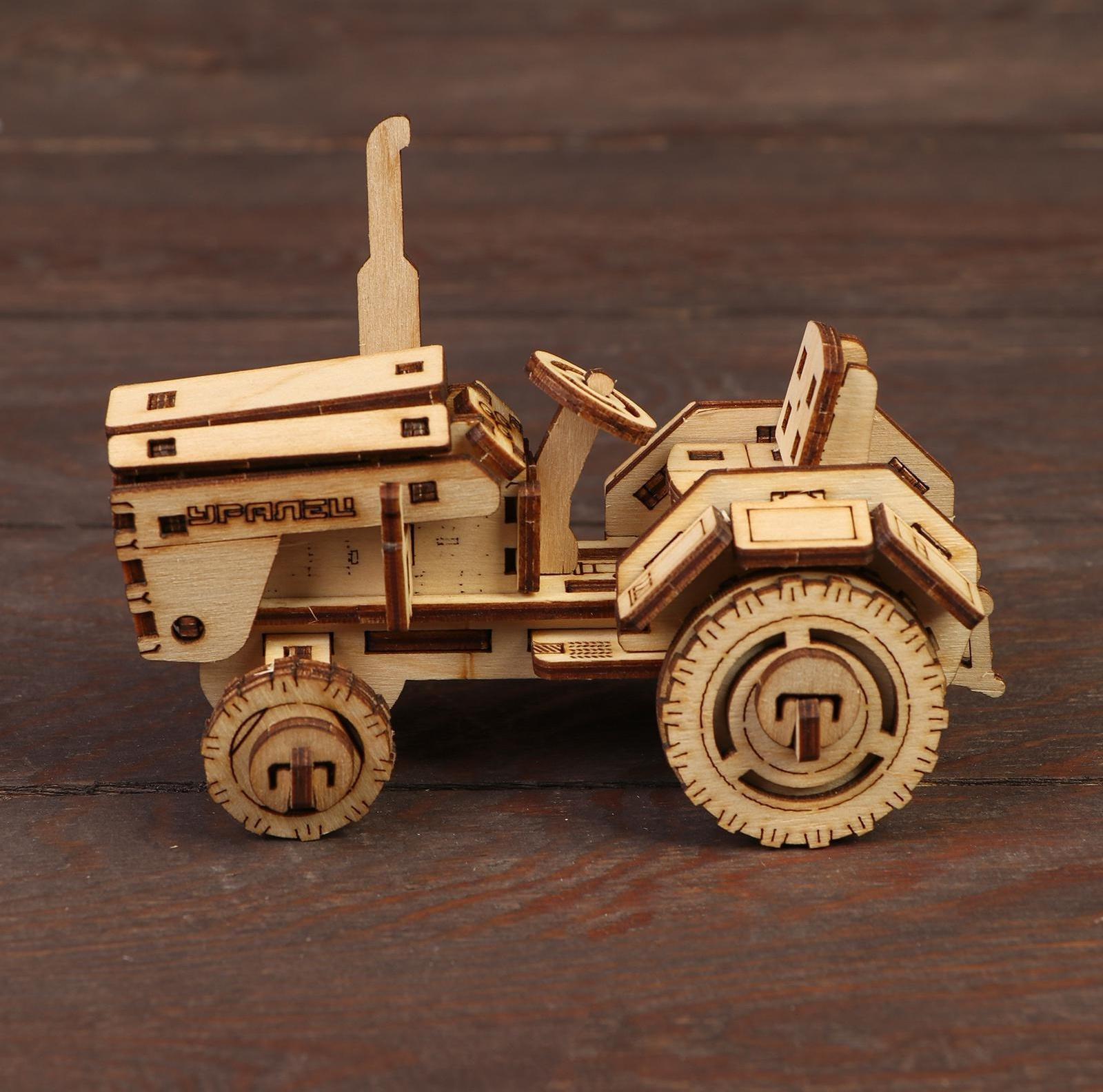 Деревянный конструктор «Мини-трактор»