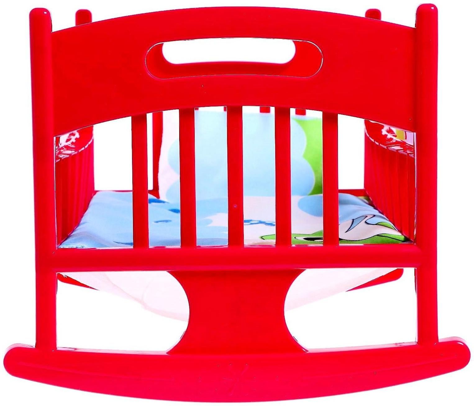 Кроватка для кукол с постелькой