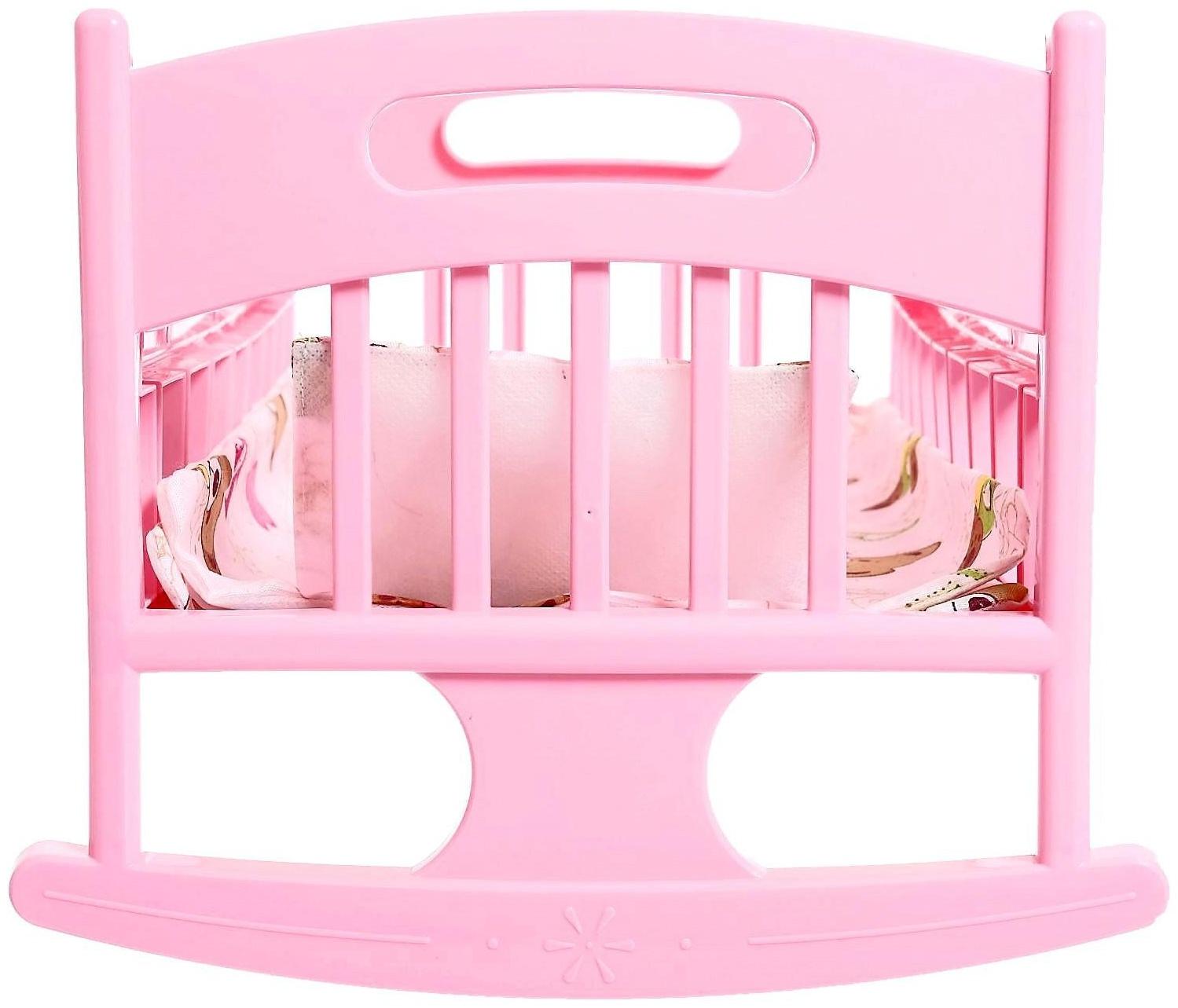 Кроватка для кукол с постелькой