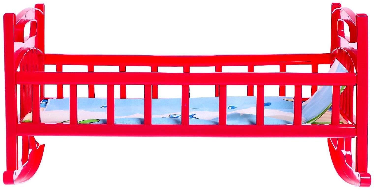 Кроватка для кукол с постелькой