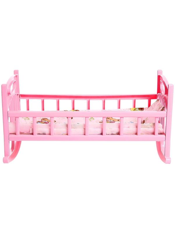 Кроватка для кукол с постелькой