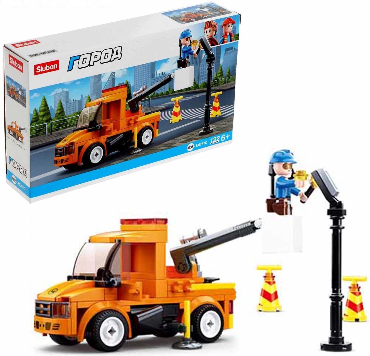 Конструктор Город «Машина электросетей», 122 детали