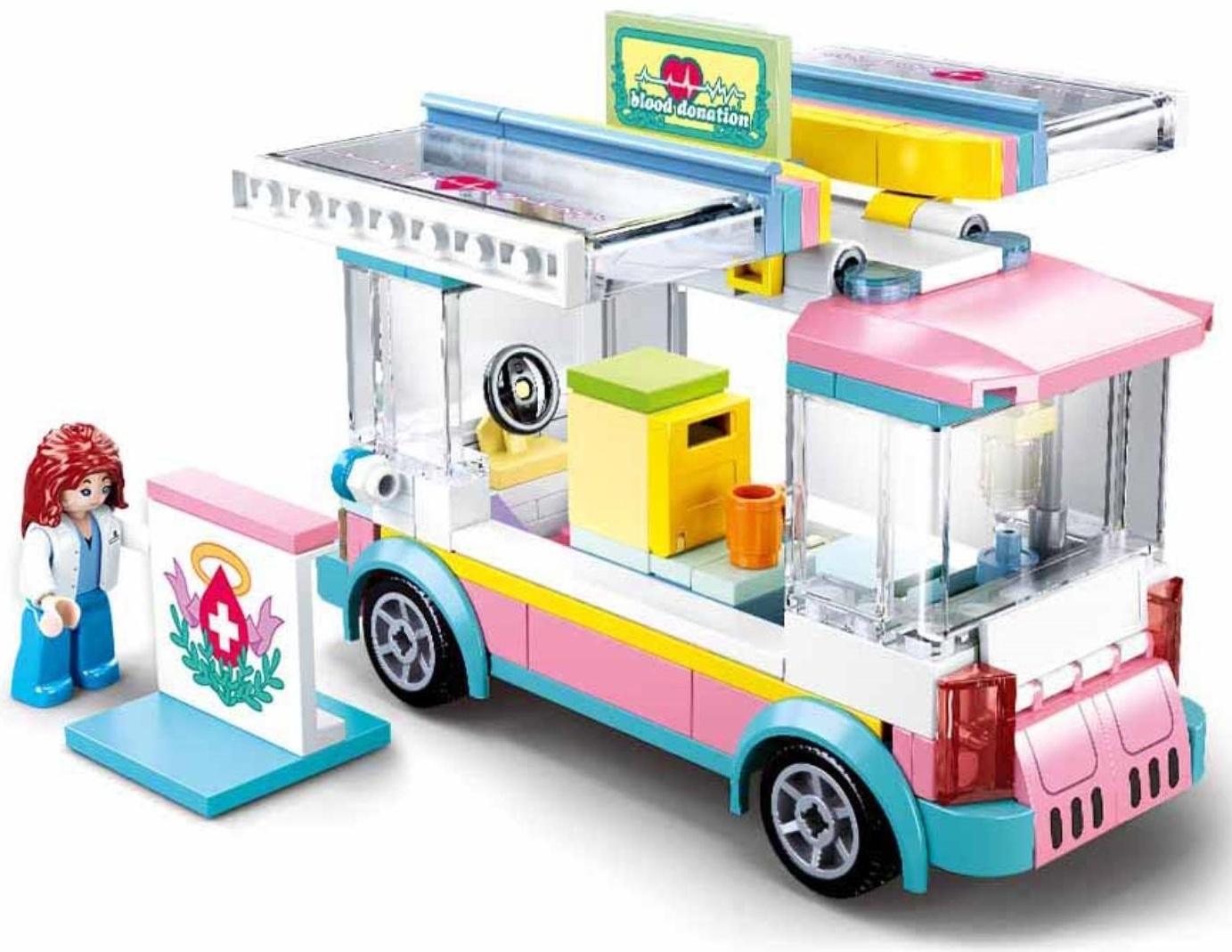 Конструктор Розовая мечта «Мобильная станция крови», 195 деталей