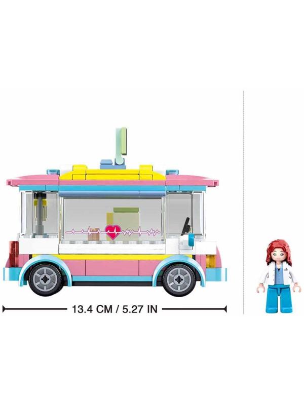 Конструктор Розовая мечта «Мобильная станция крови», 195 деталей