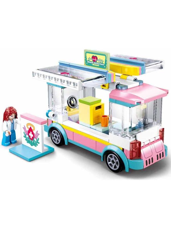 Конструктор Розовая мечта «Мобильная станция крови», 195 деталей