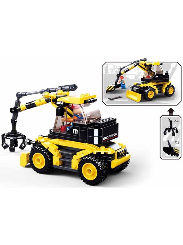 Конструктор Город «Карьерный экскаватор», 196 деталей