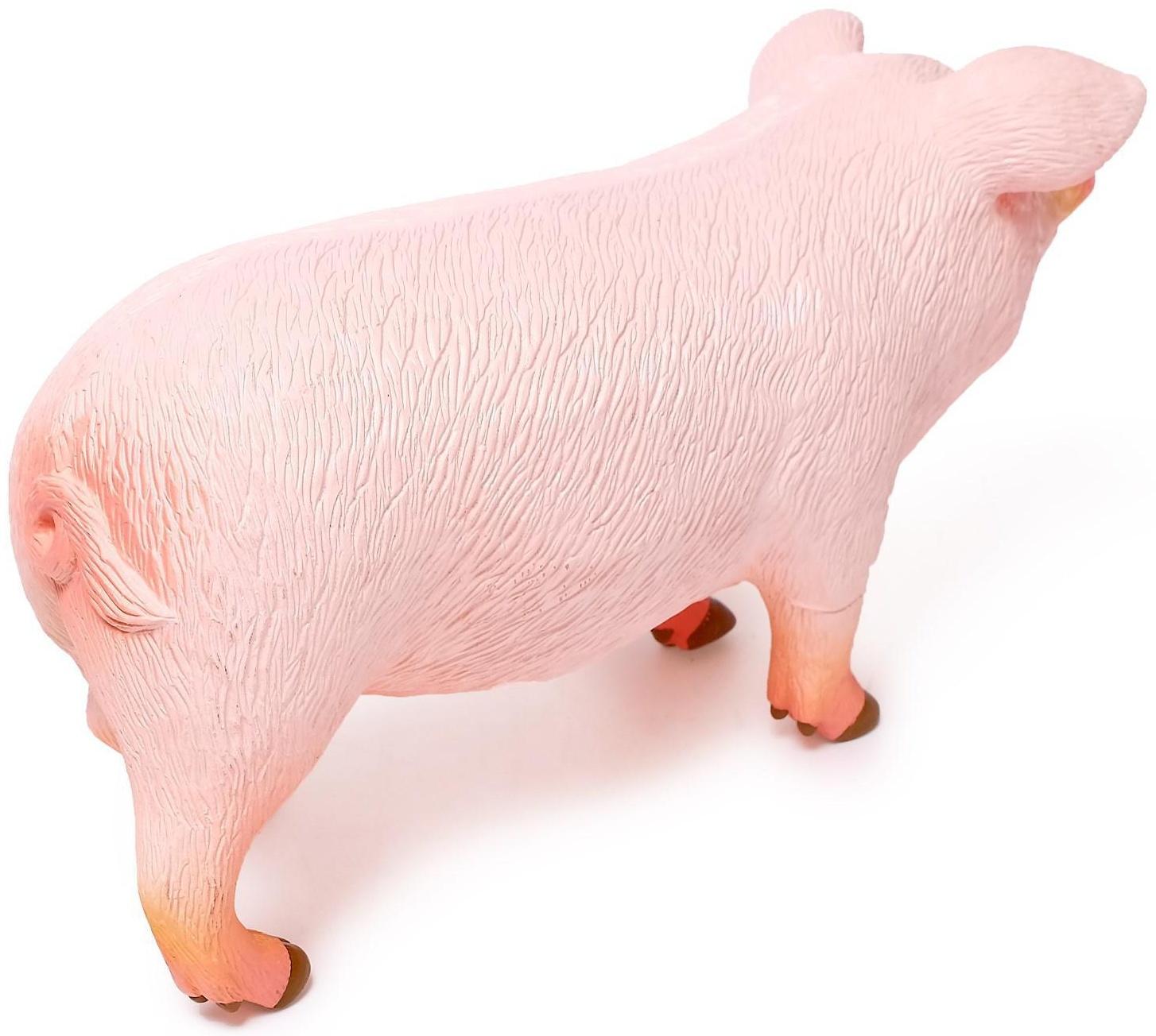 Фигурка животного «Домашняя свинья», длина 28 см