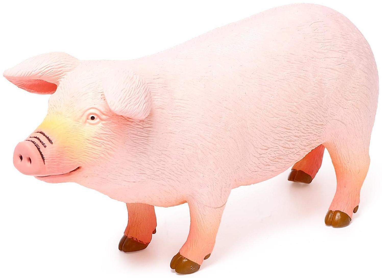 Фигурка животного «Домашняя свинья», длина 28 см