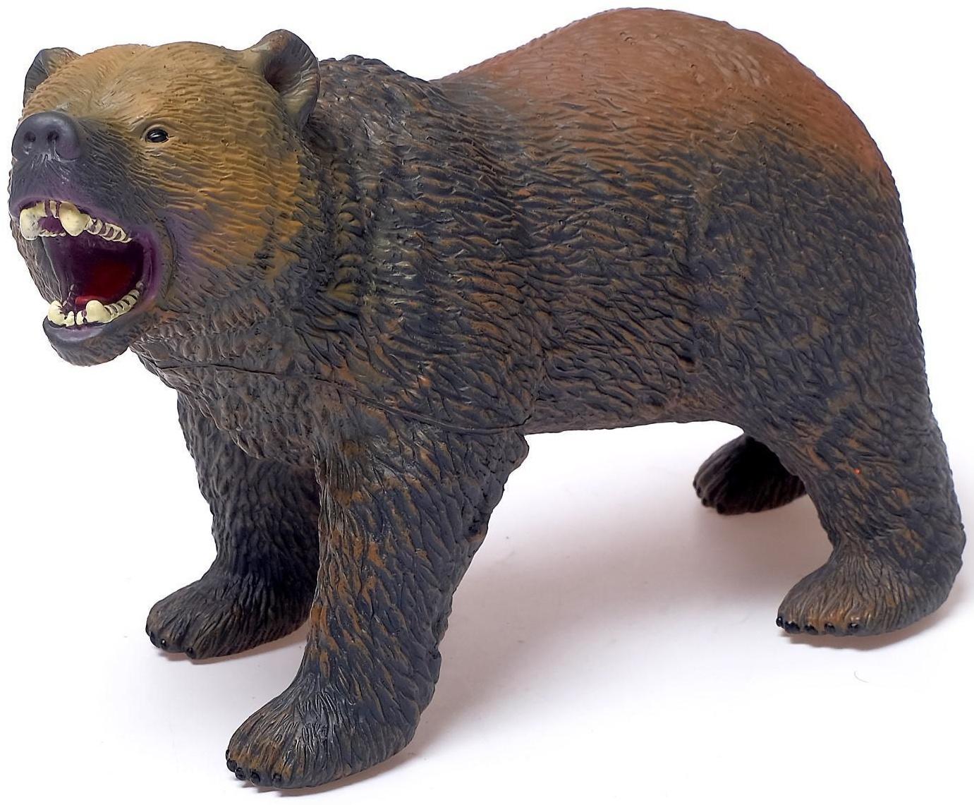 Фигурка животного «Бурый медведь», длина 28 см