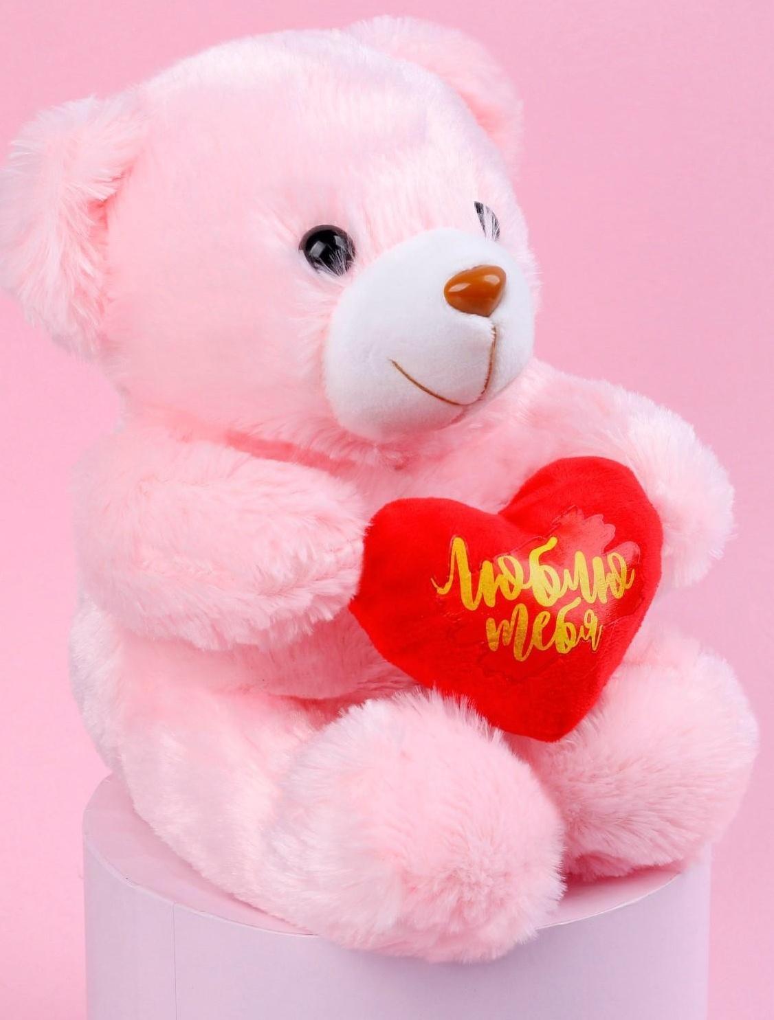 Мягкая игрушка «Люблю тебя», 25 см., МИКС