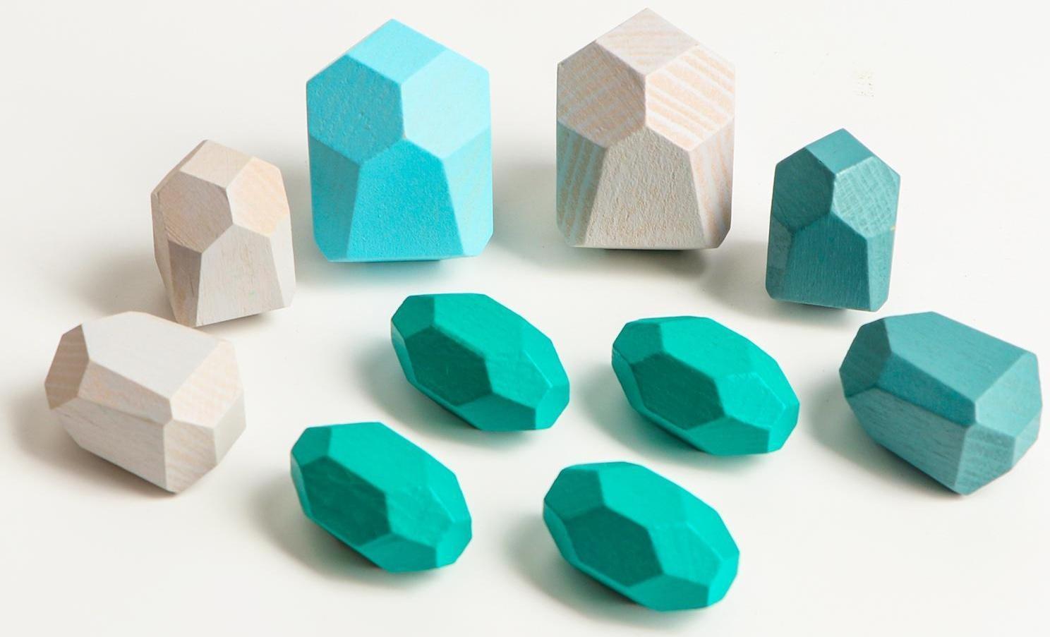 Набор деревянных камней «Речные камни-балансиры», 10 шт.