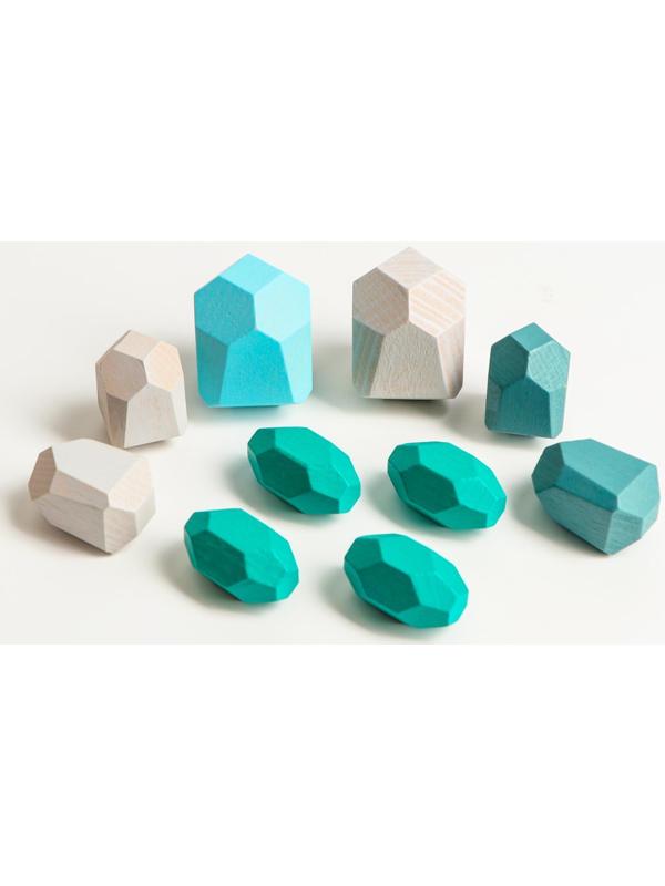 Набор деревянных камней «Речные камни-балансиры», 10 шт.