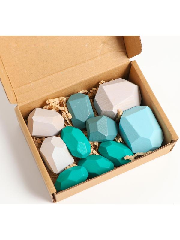 Набор деревянных камней «Речные камни-балансиры», 10 шт.