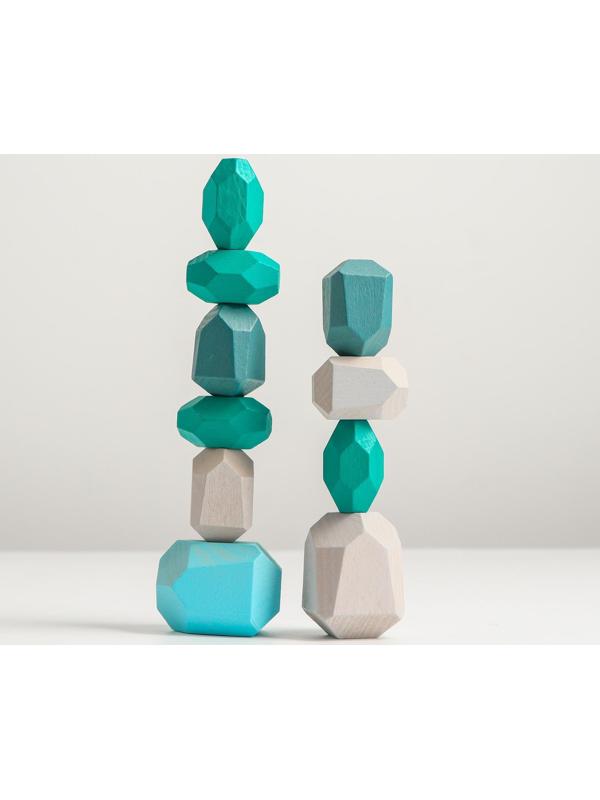 Набор деревянных камней «Речные камни-балансиры», 10 шт.