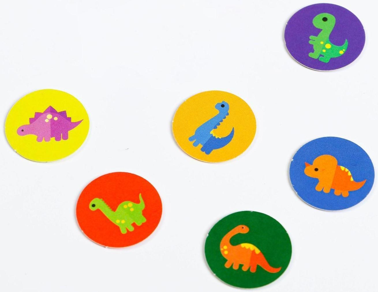 Настольная игра-бродилка «Весёлые динозавры», 4+