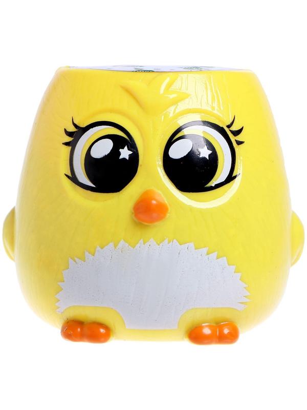 Набор для опытов «Пташки, выращиваем травку», жёлтый горшочек