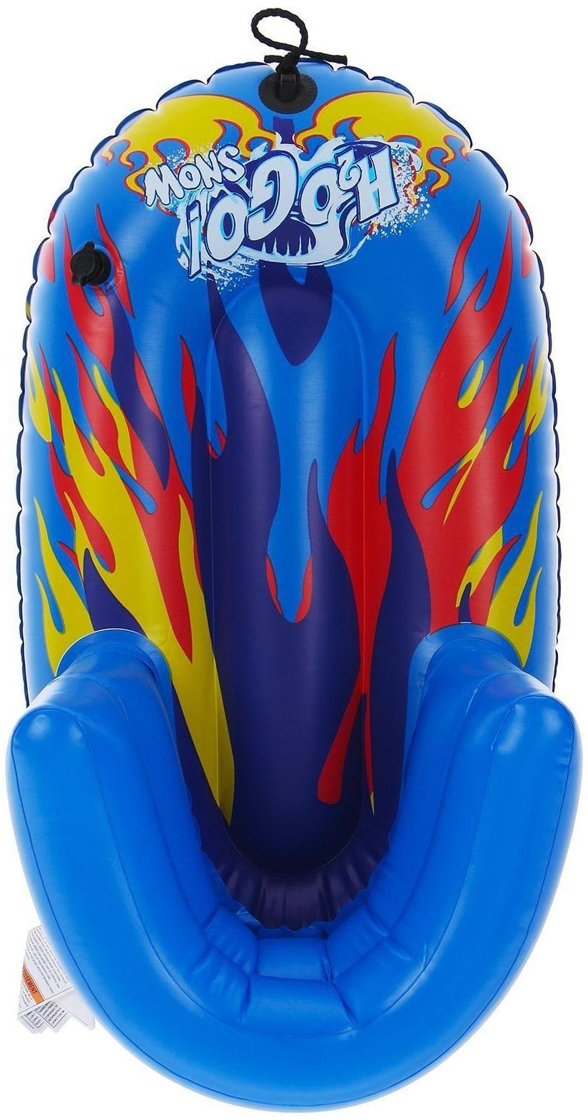 Тюбинг надувной бескамерный H2OGO! Snow, размер 84 х 46 см, ПВХ/ПВХ, со спинкой