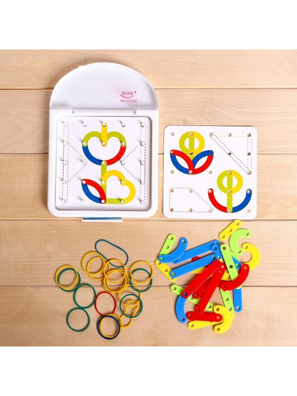 Геоборд с деталями «Буквы и цифры»