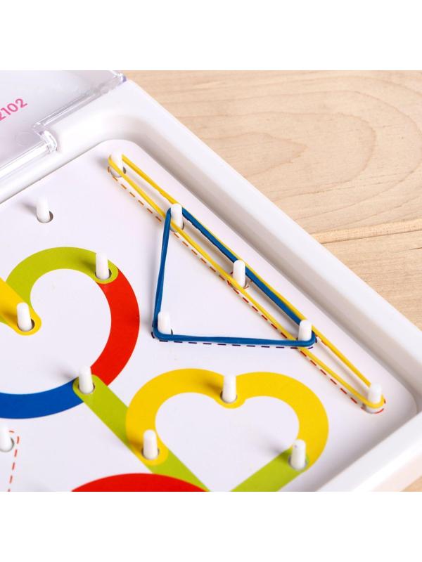 Геоборд с деталями «Буквы и цифры»