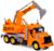 Экскаватор «Профи» инерционный цвет оранжевый, световые и звуковые эффекты