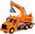 Экскаватор «Профи» инерционный цвет оранжевый, световые и звуковые эффекты