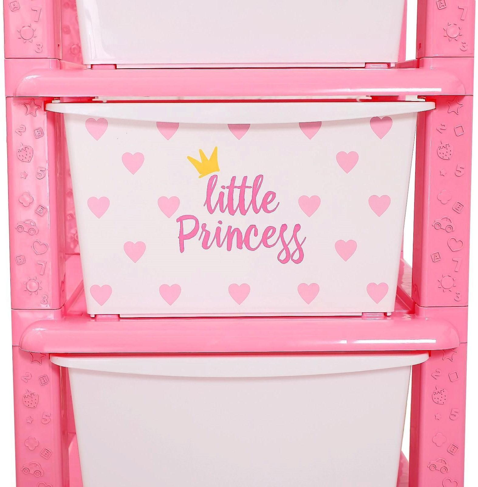 Комод детский «Принцесса «, 5 секции