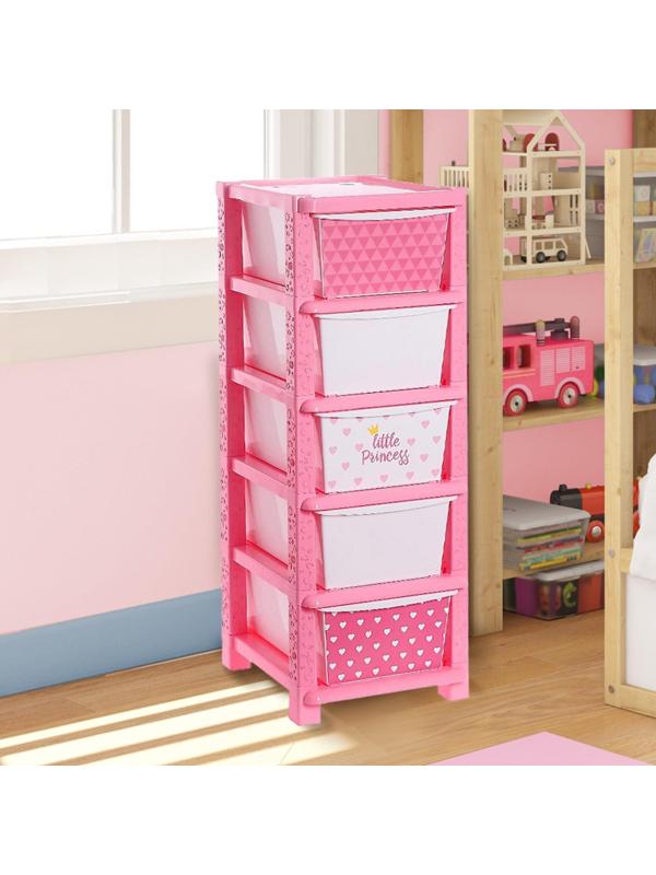 Комод детский «Принцесса «, 5 секции