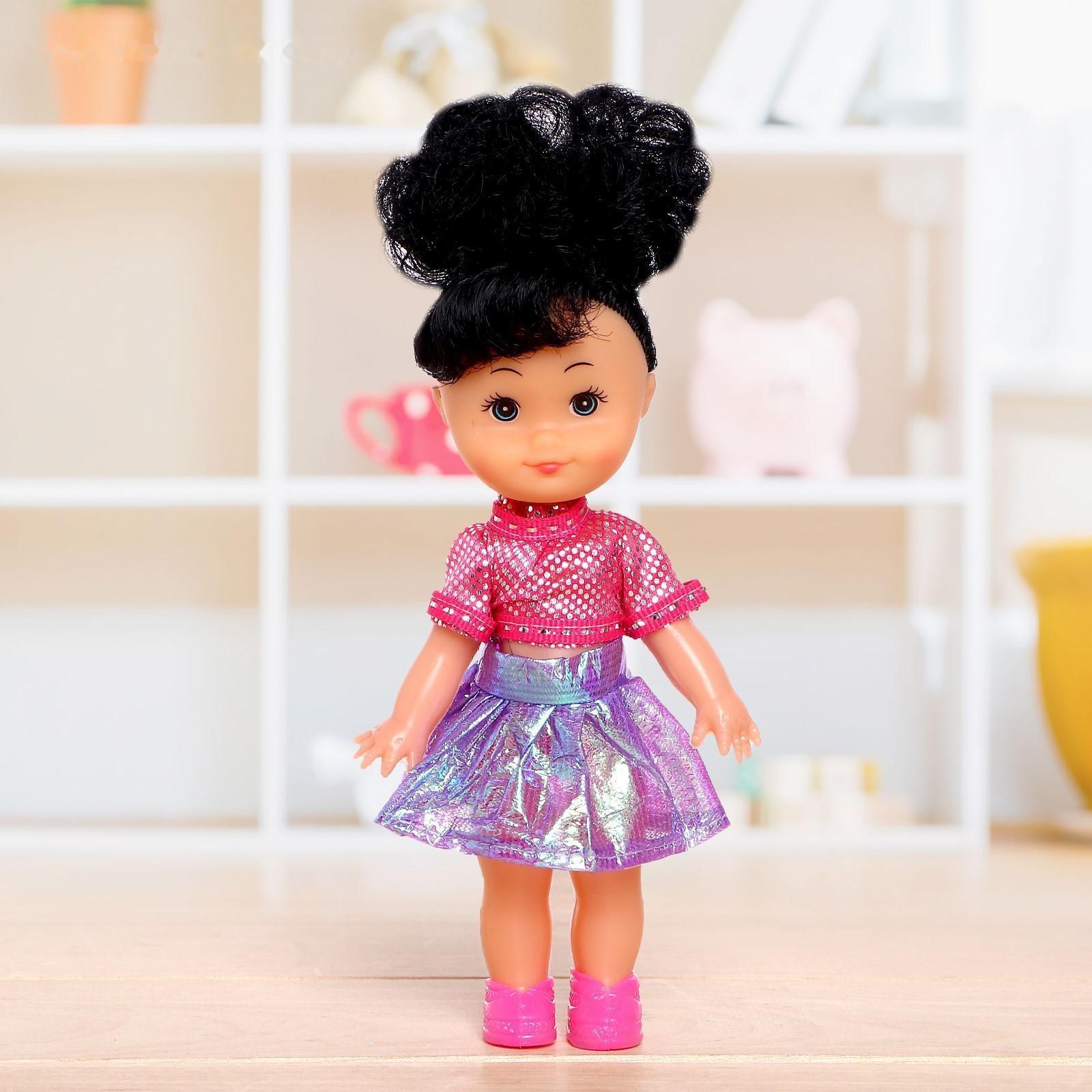 Кукла классическая «Крошка Сью» в платье, 17 см, МИКС