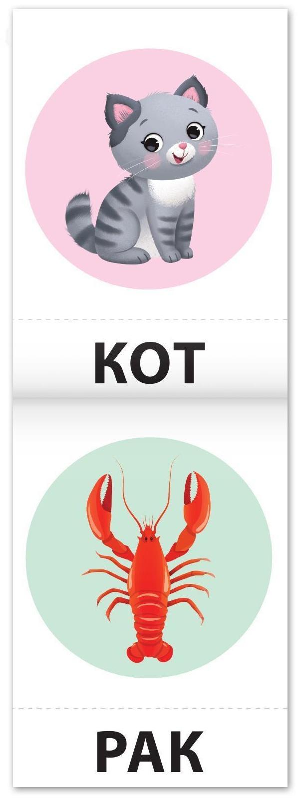 Тренажёр по чтению «3 книга. Слова из 1 и 2 слогов с картинками»