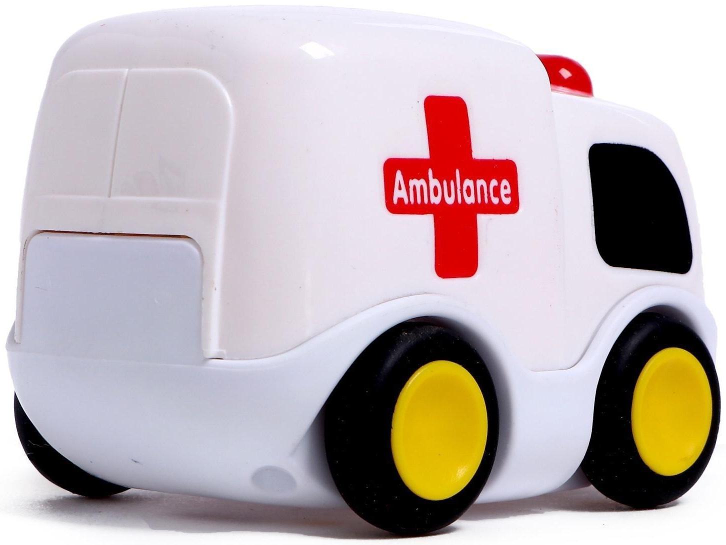 Музыкальная игрушка «Машина скорой помощи», звук, свет, цвет белый