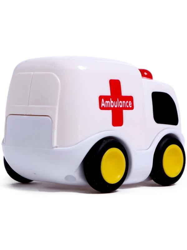 Музыкальная игрушка «Машина скорой помощи», звук, свет, цвет белый